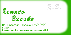 renato bucsko business card